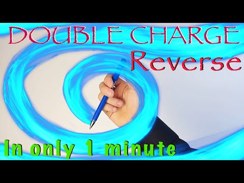 Double Charge Reverse. Basic penspinning trick for beginners. Learn How to Spin A Pen In Only 1 Min