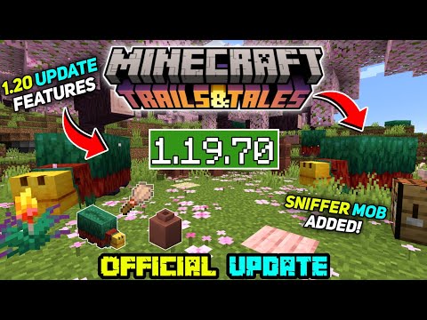 Minecraft Pe 1.19.70 Official Version Released | Minecraft 1.19.70 Sniffer Mob & Brush Added