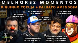 MELHORES MOMENTOS DIGUINHO CORUJA e PALHAÇO AMENDOIM [+ VINHETEIRO] – Flow Podcast