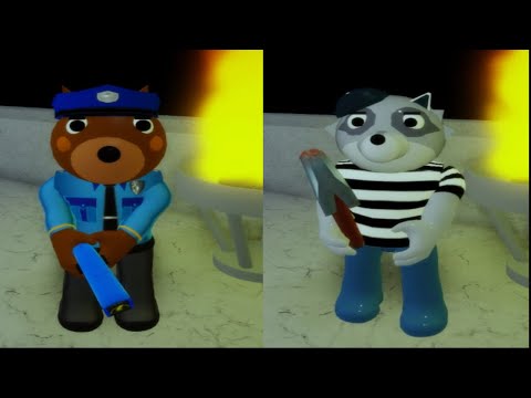Non Infected Officer Doggy vs Non Infected Rash Piggy Jumpscare - Roblox Piggy Book 2