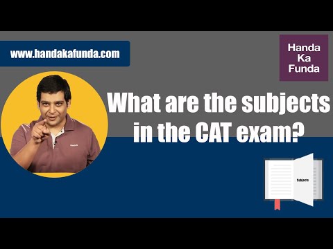 What are the subjects in the CAT exam