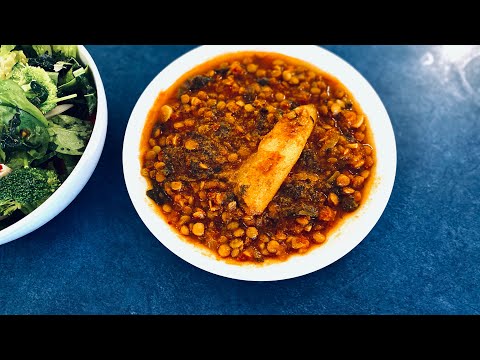 HOW TO MAKE TRADITIONAL TUNISIAN VEGAN LENTIL STEW / COMMENT FAIRE UN RAGOÛT DE LENTILLES TUNISIEN