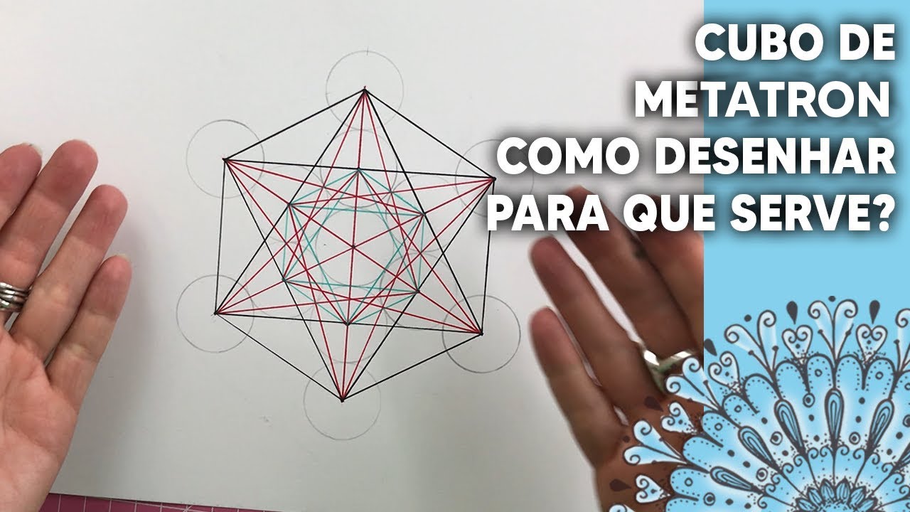 COMO DESENHAR UM CUBO DE METATRON DE FORMA FÁCIL | Taty Alencar