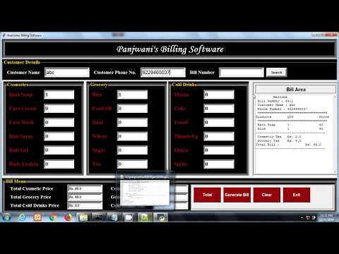 Billing Application Project Python Tkinter With Report And Ppt Python Tkinter