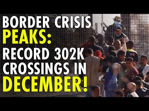 RECORD-BREAKING Surge: 302K Migrant Crossings In December 2023 ...
