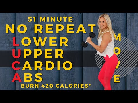 51 MINUTE No Repeat Total Body CARDIO & STRENGTH | Women Over 40 Workouts
