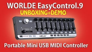 Video thumbnail for WORLDE EASYCONTROL 9 - Portable USB MIDI Controller (UNBOXING & DEMO) by Stamatis Stabos