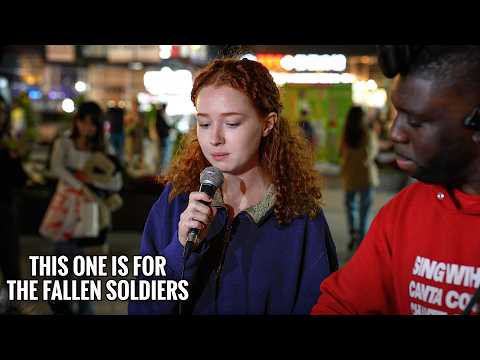 Crowd Gets Emotional When She Sings a Song for Her Military Dad