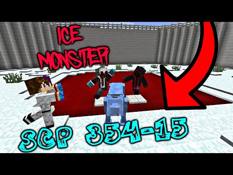MINECRAFT │SCP 354-15 ESCAPES FROM THE RED POOL!!! (ATTACKED BY ICE MONSTER SCP)