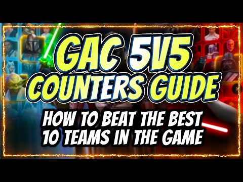 GAC 5v5 Counters Guide! Beat the Best 10 Teams in the Game with NO GL | Star Wars: Galaxy of Heroes