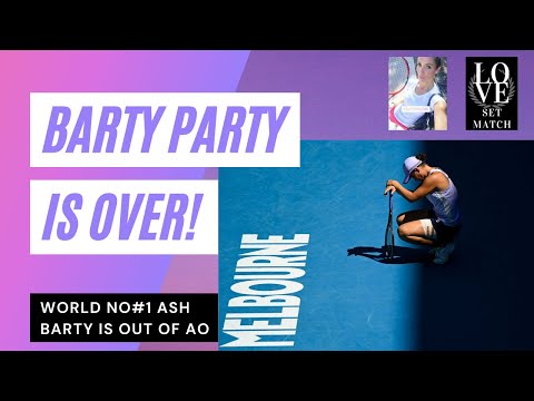 Barty Party is Over Ash Barty crashes out of Australian Open losing to Karlina Muchova