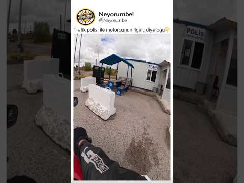 Polis Motorcuyu Çok Sağlam Uyardı 👮‍♂️ #shorts #komedi