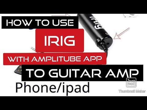 How To Use IRIG with AMPLITUBE APP to Guitar Amp VIDEO