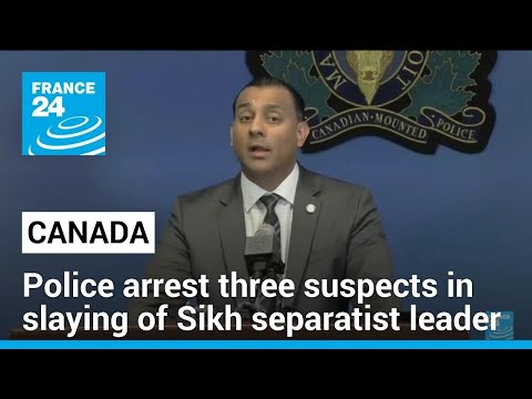 Canadian police arrest three suspects in slaying of Sikh separatist leader