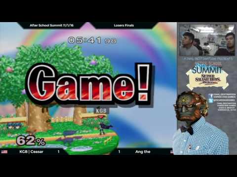 After School Summit 11/1/16: Singles - Losers Finals: KGB | Cesar (Marth) vs. Ang the Avatar (Fox)