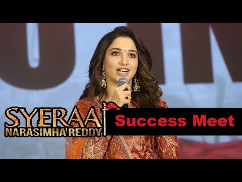 Tamannah at Syeraa Narasimhareddy Movie Success Meet Event