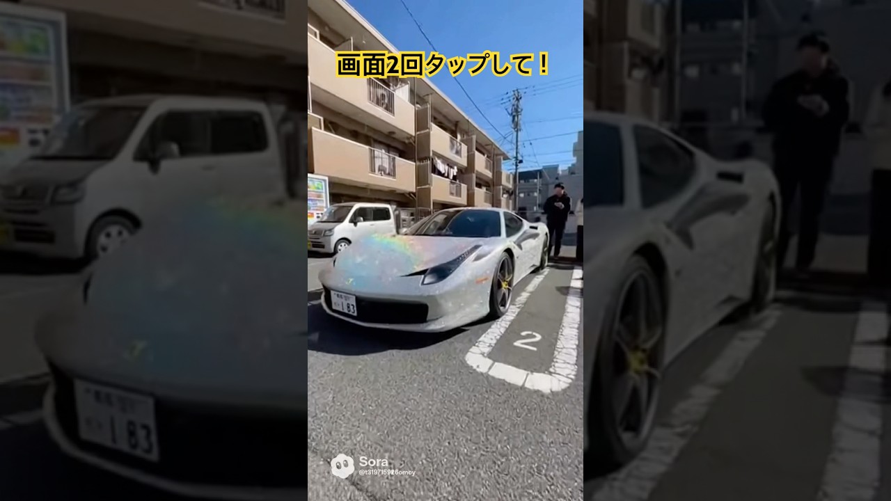 スワロフスキーで埋めたフェラーリ #ai
