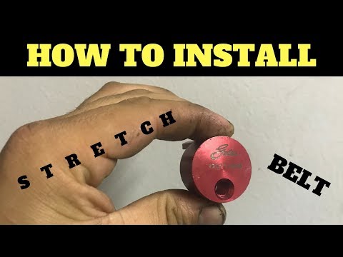 How to install a stretch to fit belt on your vehicle
