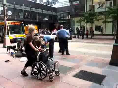 Qik - Search and arrests in downtown by Melissa Hill