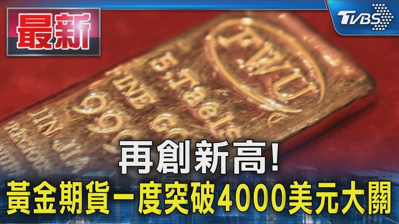 貶值交易！黃金期貨首衝4千美元大關　比特幣破12.5萬