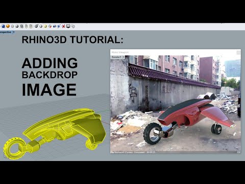 Rhino 3D Tutorial: Adding a background image for rendering