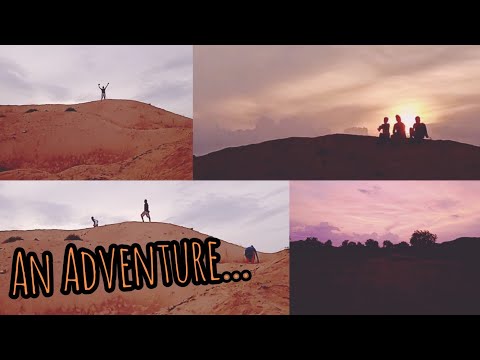 A jolly mount on a sandy mound - An adventure ..🌄🌄🧗‍♂️🧗‍♂️..