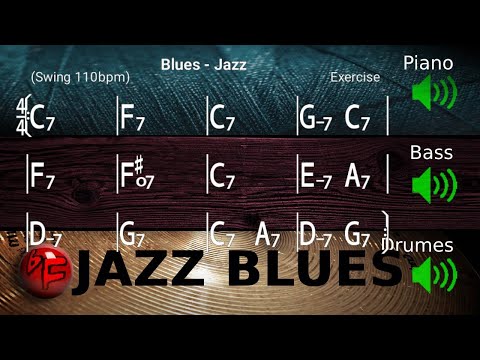 Jazz Blues in C - Jazz Backing Track / Play-along (110bpm)
