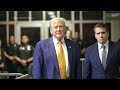 Trump says hes not allowed to testify because of gag order in hush money trial - Video