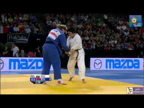Judo 2014 European Championships Montpellier: Polavder (SLO) - Slutskaya (BLR) [+78kg] rep