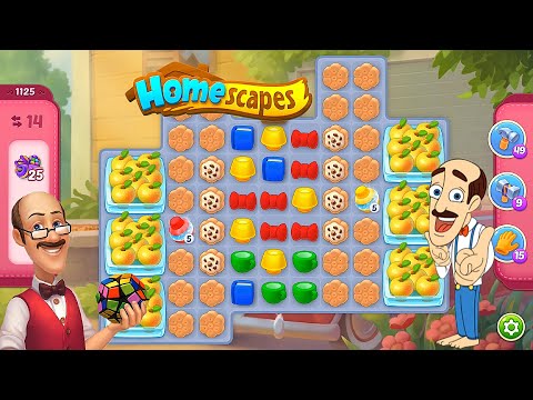 Homescapes - Level 1125 Super Hard Level Gameplay Walkthrough - New Update