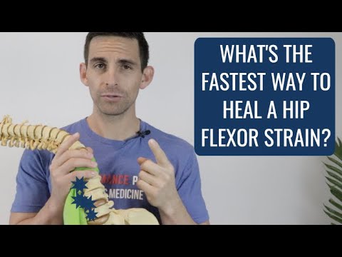 What is the fastest way to heal a hip flexor strain?