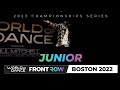 Junior Cius | FrontRow | World of Dance Boston 2022 | #WODBOS22