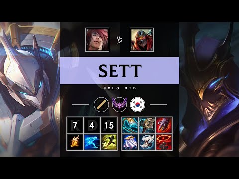 Sett Mid vs Zed - KR Master Patch 25.06