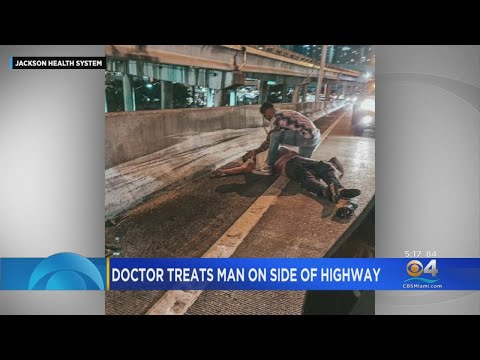 Off-Duty South Florida Doctor Comes To Aid Of Man Having Medical Emergency On Side Of Highway