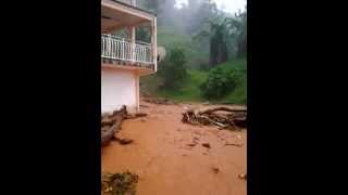 preview picture of video 'Inondation au Lorrain, Martinique'