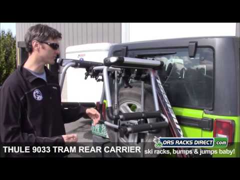 Thule Tram 9033 Ski-Snowboard Carrier for Rear Mount Bike Racks Quick Overview - ORS Racks Direct