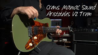 Video thumbnail for マホガニーボディの力強さとボルトオンネックのパンチ感、レスポンスを融合させたギター。Crews Maniac Sound Aristoteles V2 Trem 【NEW COLOR】 by 楽器好きにはたまらない! フーチーズ 渋谷店 / Guitar Shop Hoochie's