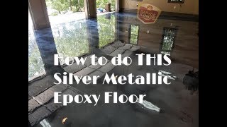 Ghost Silver Metallic Epoxy Flooring