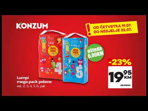 U Konzumu su DOBRE AKCIJE SVAKI DAN! 19.07.-22.07.2018.