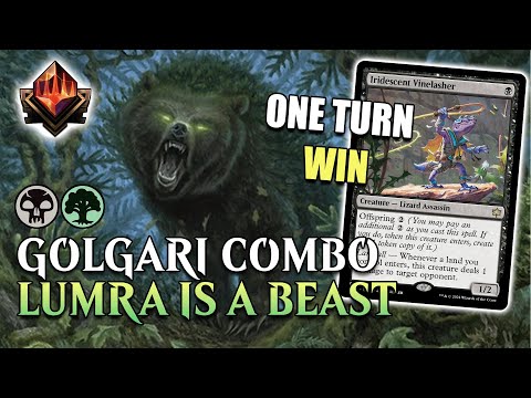 🌳💀 GOLGARI LUMRA LANDFALL COMBO IS INSANE | MTG ARENA Standard OM1 Trough the Omenpaths SPM