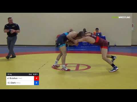 2018 Marine Corps US Open/Senior Men's Freestyle 61 Con 16 #2 - Johnni DiJulius (TMWC) Vs. Cory Cl