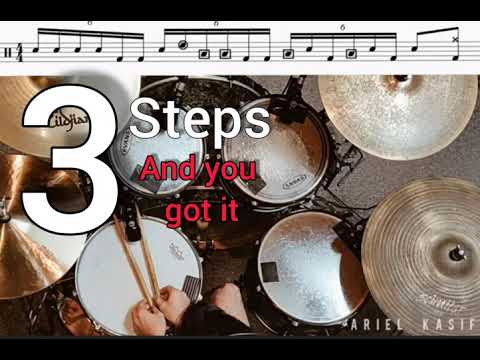 16th note triplets fill #2 Drum lesson - Ariel Kasif