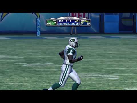 Madden NFL 09 Gameplay - Franchise mode - New York Jets vs San Diego Chargers