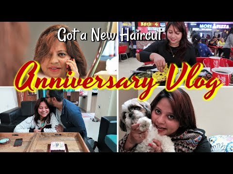 Our Wedding Anniversary Vlog | Got A New Haircut Done | Sarson Da Saag Makki Di Roti