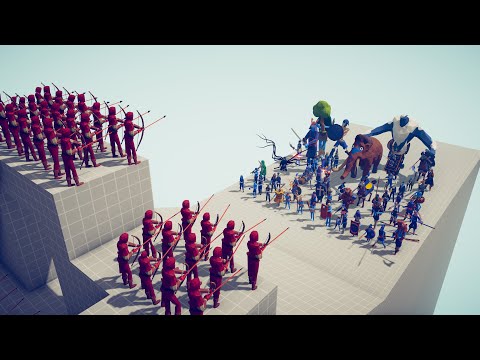 ALL MELEE UNITS vs RANGED UNITS - Totally Accurate Battle Simulator TABS