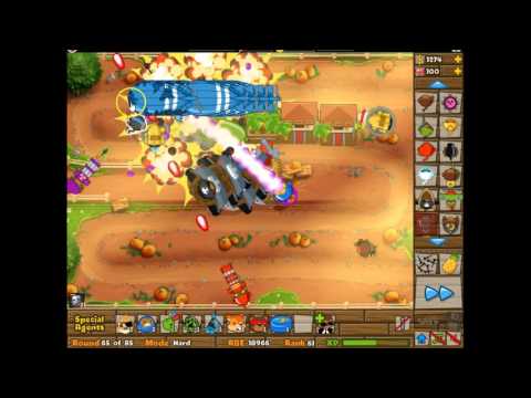 LETS PLAY -  BTD5 BLOONS TD - LEVELS 1-85 - HARD -  PUMPKIN PATCH