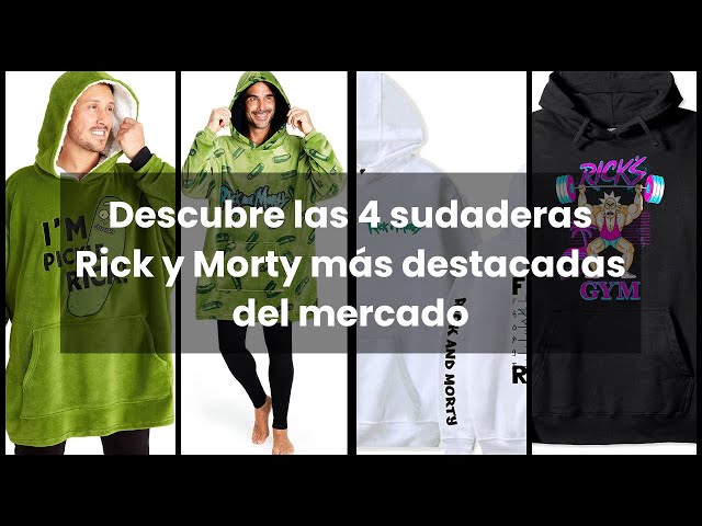 Vídeo relacionado con RICK AND MORTY Sudadera con capucha azul para hombre, diseño clásico de personajes en forro polar acogedor, ropa de descanso ideal para relajación y calidez, manga larga con capucha