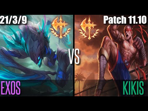 EXOS KHA'ZIX vs KIKIS LEE SIN | EUW MASTER | Patch 11.10