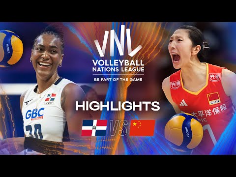 Dominican Republic 🇩🇴 vs. China 🇨🇳 - Highlights | Week 3 | Women's VNL 2025