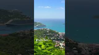 Cruise Excursion Shorts - View of St Thomas While on the Shop, See and Splash Shore Excursion